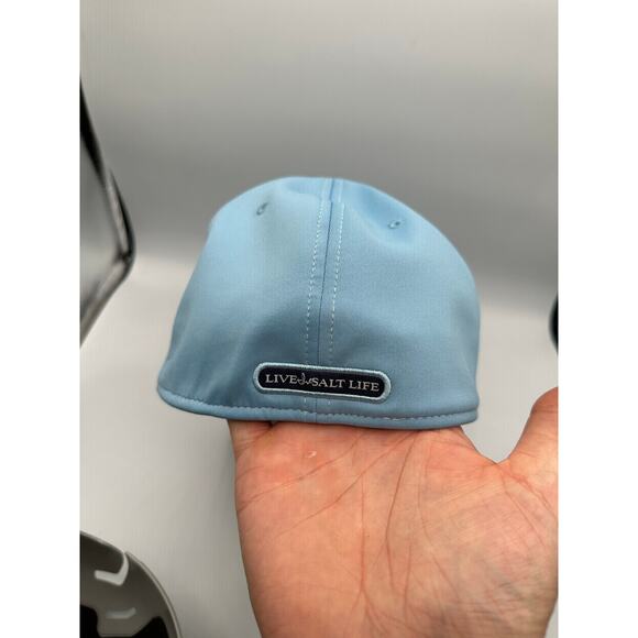 Salt Life Flex Fit Hat Light Blue OSFM Fishing Outdoors Coastal - Picture 6 of 9